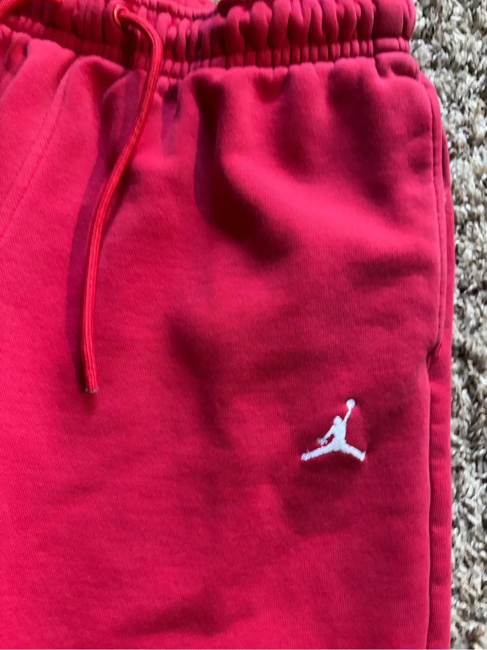 Jordan Red Fleece Jogger Pants